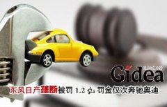 东风日产垄断被罚1.2亿 罚金仅次于奔驰奥迪