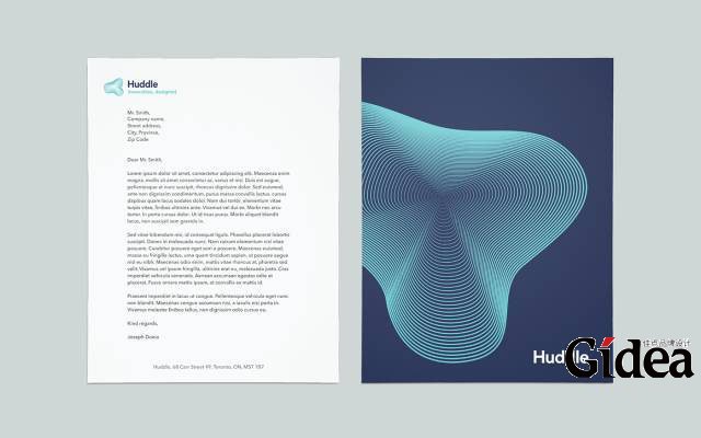 Huddle公司宣传单页设计
